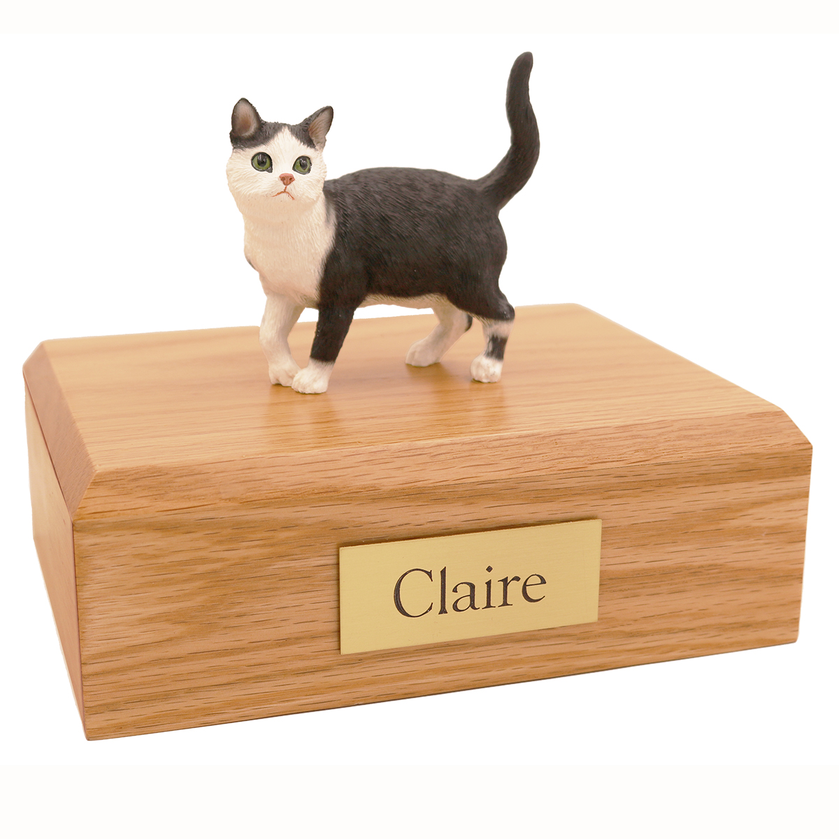 Cat, Tabby, Shorthair Standing - Figurine Urn